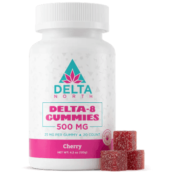 Cherry flavor 500mg delta 8 gummies